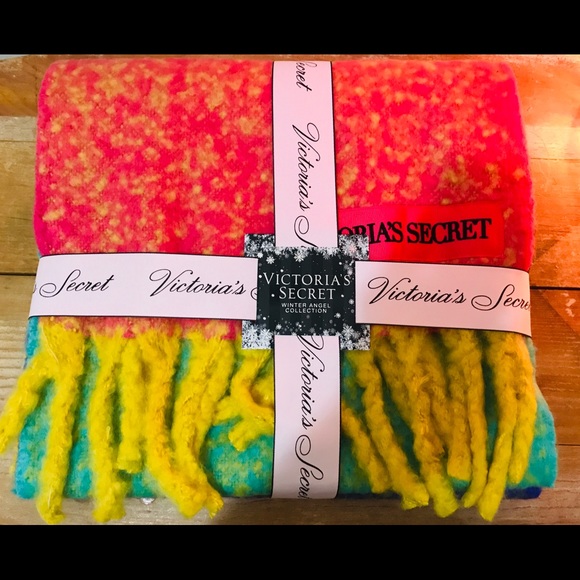 SOLD - Victoria Secret Color Block Scarf NWT - Picture 1 of 8